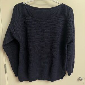 Lauren Ralph Lauren Black Textured Crew Sweater